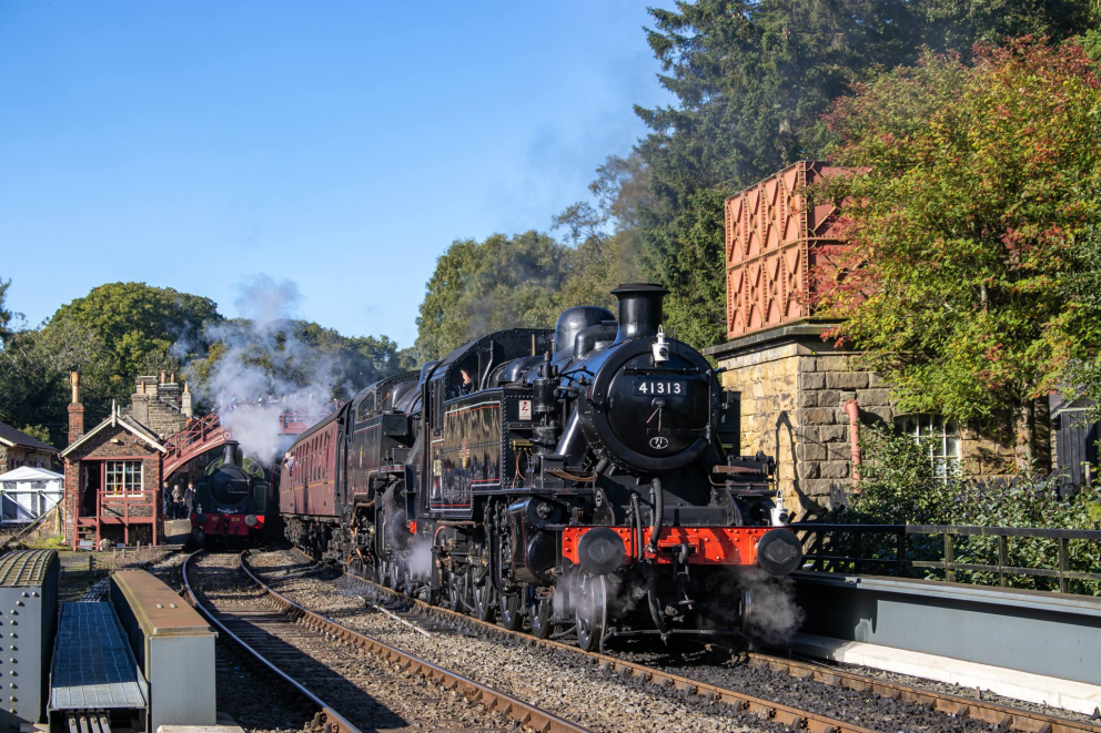 Ivatt Class 2MT Tank No. 41313 courtesy of the Isle of Wight Steam Railway