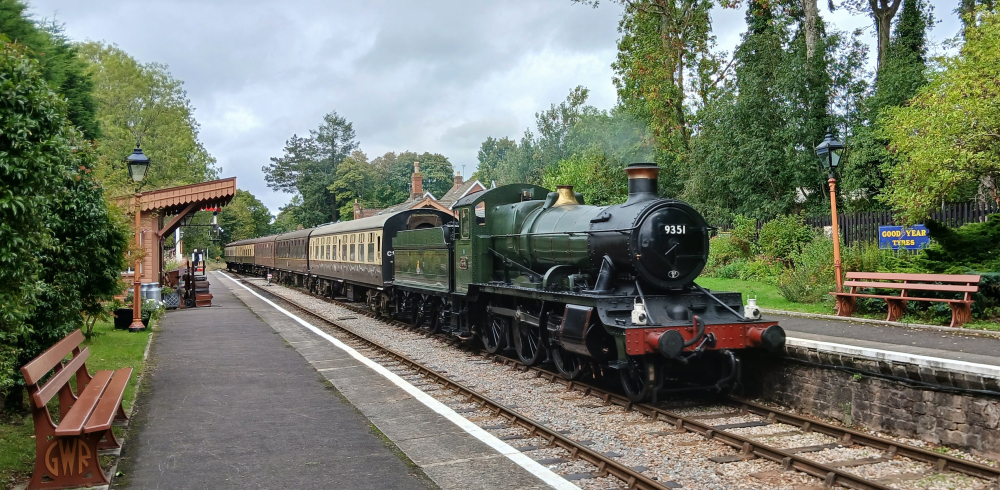 9351 at Crowcombe Heathfield Station